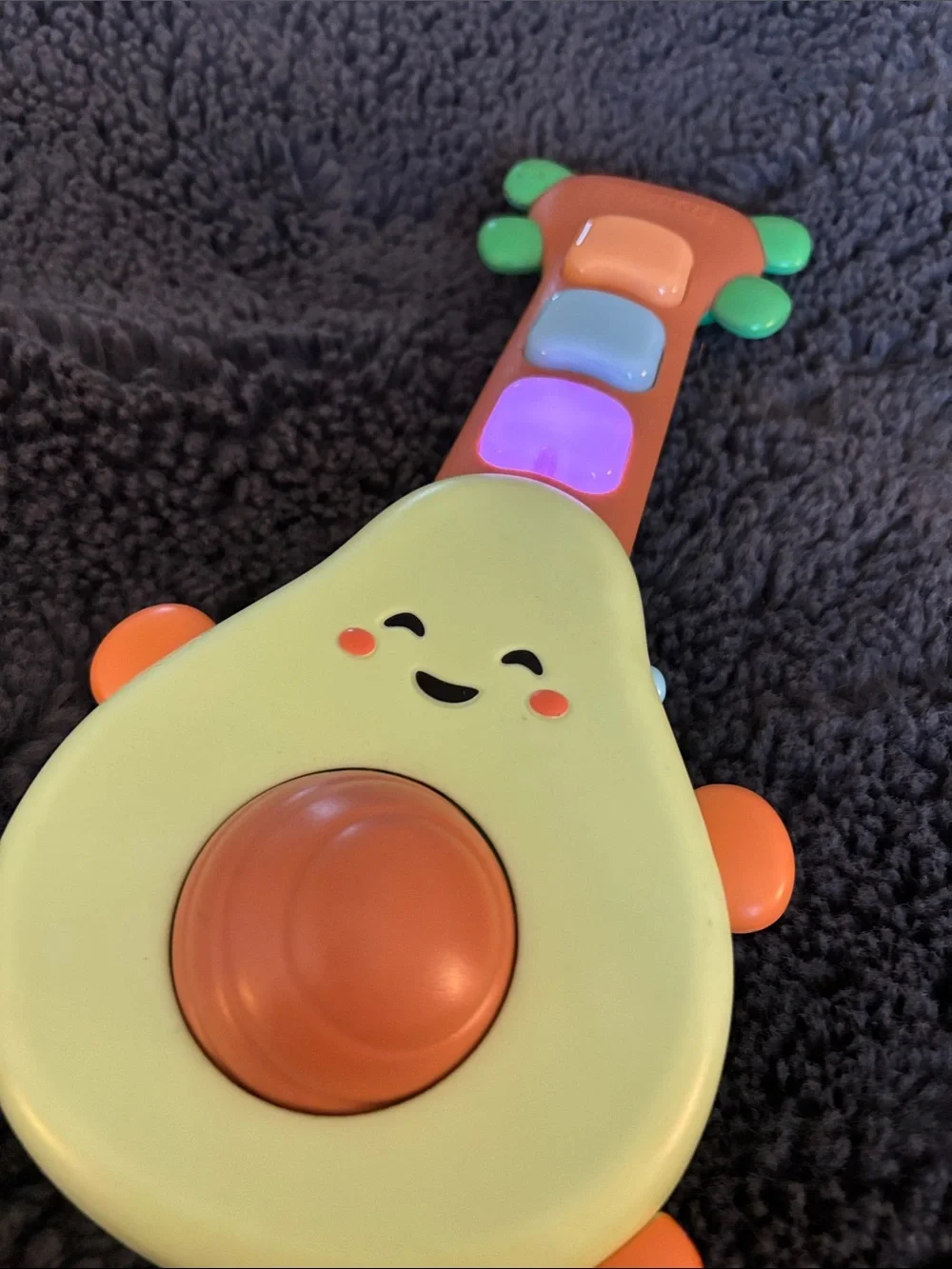 Skip Hop Avocado Musical Toy - Yellow, Orange & Green